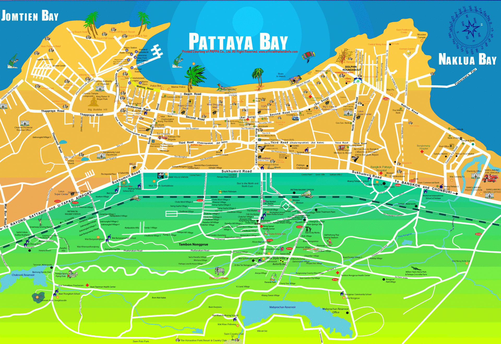Image result for pattaya map