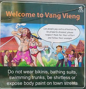 Image result for vang vieng tubing sign